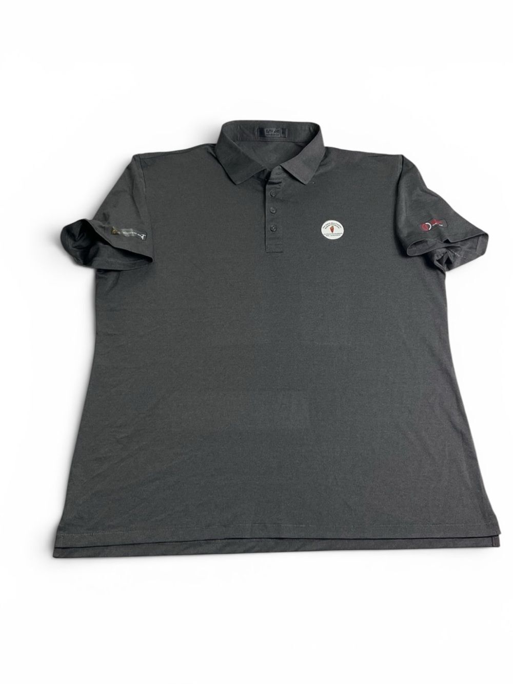 G/Fore Mens Golf Polo Shirt Gray Lightweight Performance Preppy Casual Top XL